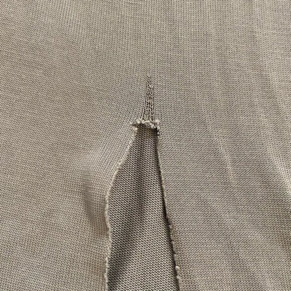 Pol Lightweight Sage Green Dress With Side Slit Size L - Picture 10 of 10